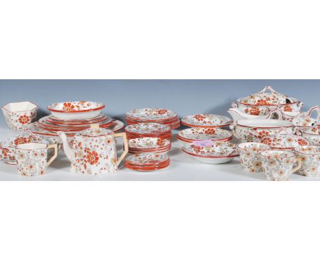 A extensive late 19th / early 20th Century children's Ridgeways Service, decorated in the “ Persia ” design, comprises of tur