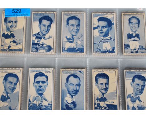 A full set of vintage Turf cigarette cards circa 1951, 50 Famous Footballers housed in plastic sleeves.&nbsp;