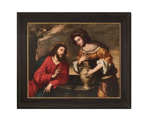 DIANA DE ROSA, detta DIANELLA o ANNELLA DI MASSIMO(Napoli, 1602 â€“ Napoli, 1643)Olio su tela â€œCristo e la samaritana al po
