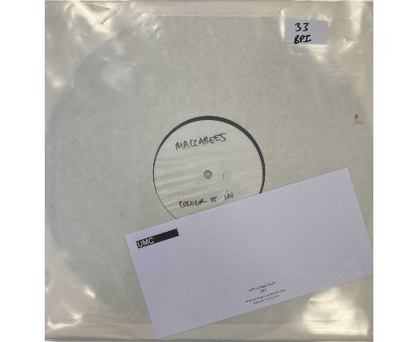THE MACCABEES - COLOUR IT IN LP (2015 WHITE LABEL TEST PRESSING). The 2015 white label test pressing of the 2007 album from T