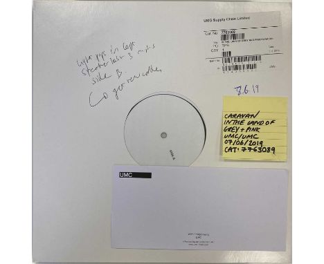 CARAVAN - IN THE LAND OF GREY &amp; PINK LP (2019 WHITE LABEL TEST PRESSING - UMG 7763089). A 2019 white label test pressing 