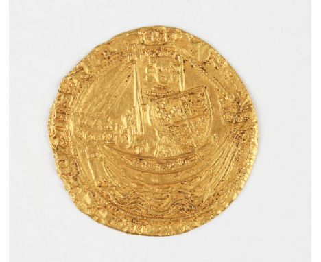 A Richard II gold noble, mintmark cross pattee, weight 7.1g.Buyer’s Premium 29.4% (including VAT @ 20%) of the hammer price. 