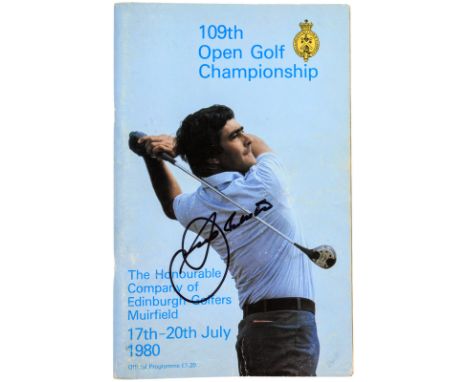 Heading: (British Open Championship - 1980-1989)Author: Title: The Open Championship. Programs for 1980 through 1989, each si