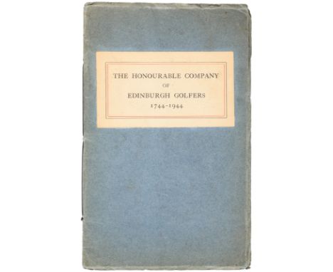 Heading: Author: [McLaren, R.M.]Title: The Honourable Company of Edinburgh Golfers, 1744-1944Place Published: [Gullane, Scotl