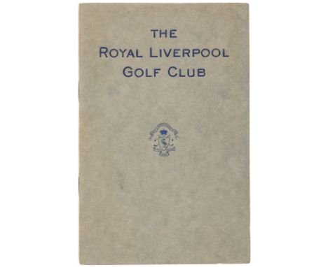 Heading: Author: Darwin, BernardTitle: The Royal Liverpool ClubPlace Published: LondonPublisher:The Golf Clubs AssociationDat