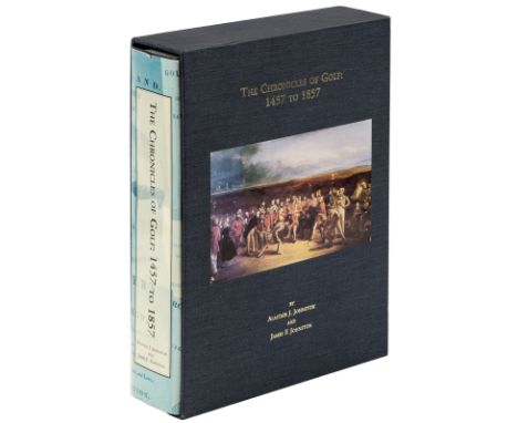 Heading: Author: Johnston, Alastair J. and James F. JohnstonTitle: The Chronicles of Golf: 1457 to 1857Place Published: [Clev