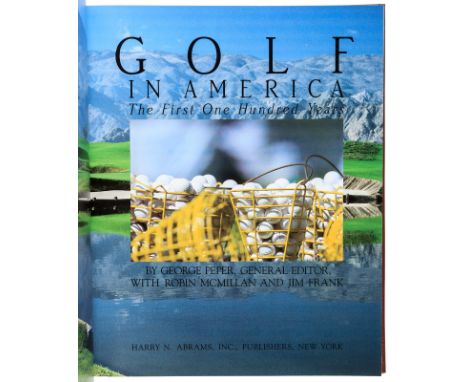 Heading: (Nicklaus, Jack)Author: Peper, George, editorTitle: Golf in America: The First One Hundred Years - Presentation Edit