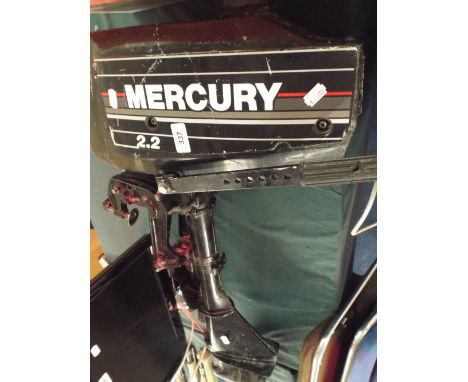 A Mercury 2.2hp Marine Outboard Engine.