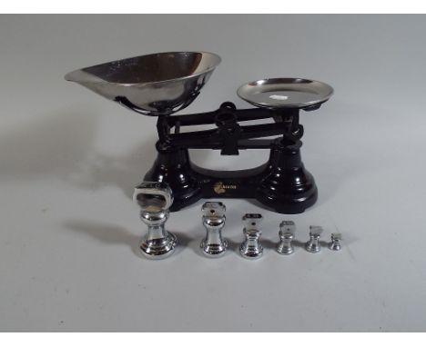 A Set of Librasco Kitchen Scales and Weights.