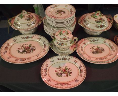 A Good Quantity of Copeland Spode Dinner Wares, Peplow Pattern to Include Meat Plates, Side Plates, Dinner Plates, Two Lidded