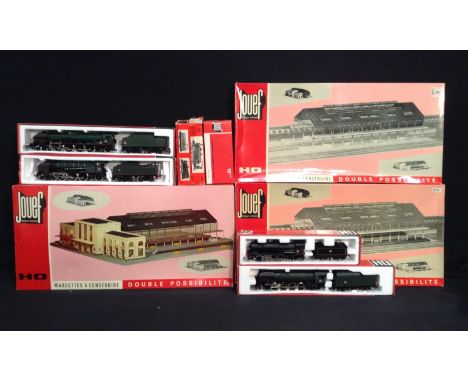 HO Gauge Railways: HO Jouef an SNCF Steam Locomotive 8260 4-8-2 green livery No.241-P-7 "Nevers";   8274 2-8-2 green livery N
