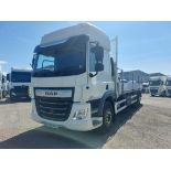 2018 (DK18HYO) DAF FAR C340 26t 8M Dropside C/W Moffet Mounting Kit (512,996 km's)
