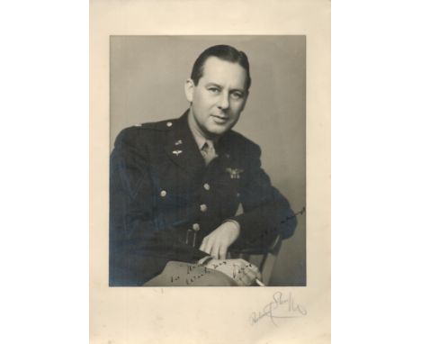 Rare Lieutenant Colonel in charge of US Army Air Forces Special Services During WW2 Jack Lyon Signed Original 12x8 inch Overa