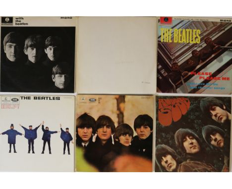 THE BEATLES - UK STUDIO LPs/7"/EPs. Often very well presented split collection of 6 x studio LPs, 3 x EPs and 7 x 7". LPs are