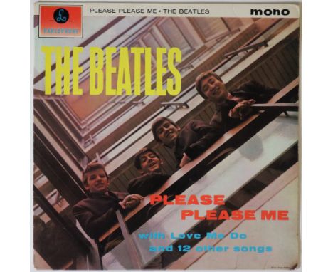 THE BEATLES - PLEASE PLEASE ME LP (1ST UK MONO 'BLACK AND GOLD' - PMC 1202). Great example copy of the iconic 1st UK 'black a