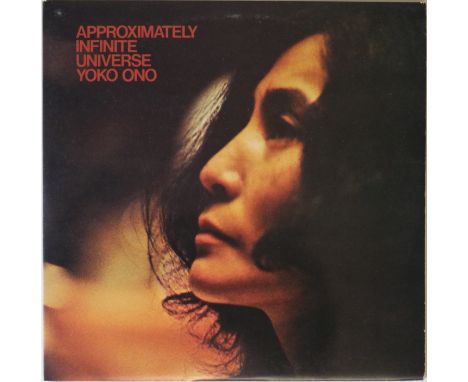 YOKO ONO - APPROXIMATELY INFINITE UNIVERSE LP (UK SAPDO 1001 - WITH PROMOTIONAL MATERIAL). Immaculate original UK copy of the