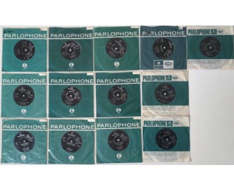 THE BEATLES - UK 7" PARLOPHONE COLLECTION. Extremely clean pack of 13 x UK Parlophone 45s. Titles are She Loves You (R 5055, 
