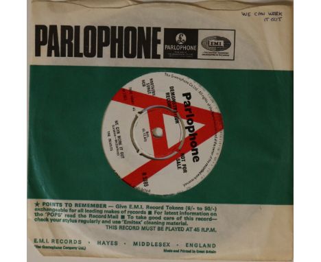 THE BEATLES - WE CAN WORK IT OUT C/W DAY TRIPPER - UK 7" DEMO (R 5389). An exemplary original UK UK 7" demo of We Can Work It