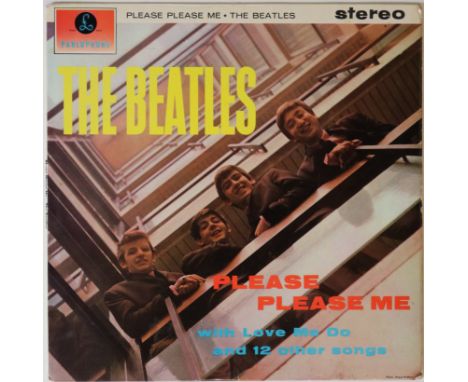 THE BEATLES - PLEASE PLEASE ME - 1ST UK STEREO 'BLACK AND GOLD PRESSING' (PCS 3042). The iconic 1st UK stereo pressing of the