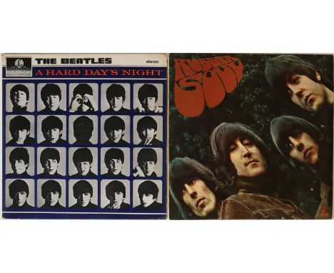 THE BEATLES - A HARD DAY'S NIGHT/RUBBER SOUL (60s UK STEREO PRESSINGS). Desirable bundle of clean UK stereo pressings with th