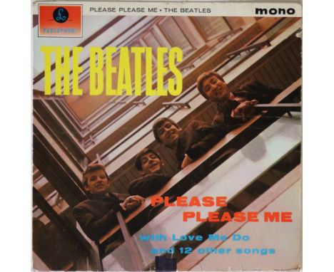 THE BEATLES - PLEASE PLEASE ME LP (1ST UK 'BLACK AND GOLD' PRESSING). A solid example original UK 1st mono pressing copy of P