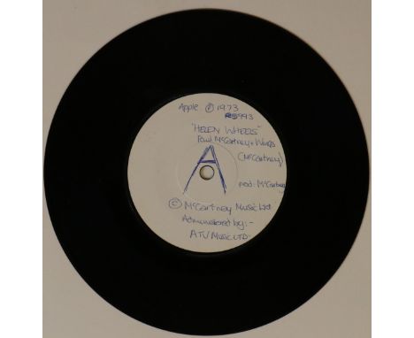 PAUL MCCARTNEY &amp; WINGS - HELEN WHEELS - UK 7" WHITE LABEL. Seldom seen original UK 7" white label test pressing of the Oc