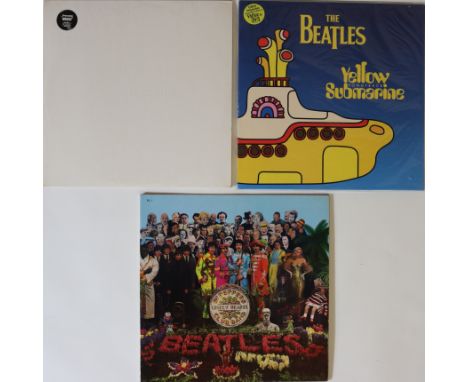 THE BEATLES - LIMITED EDITION COLOURED VINYL PRESSING LPs. Terrific set of 3 x hard to find official coloured vinyl LP releas