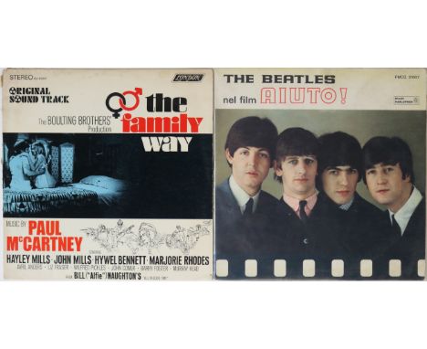 THE BEATLES &amp; RELATED - OVERSEAS LPs WITH HONORARY CONSUL 7" WHITE LABEL. Exciting bundle of 2 x hard to find overseas LP