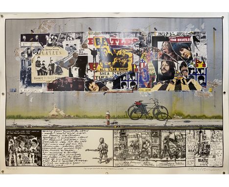 KLAUS VOORMANN. A limited edition print titled 'The Making of The Beatles Anthology' hand numbered (40/555) and signed by Kla
