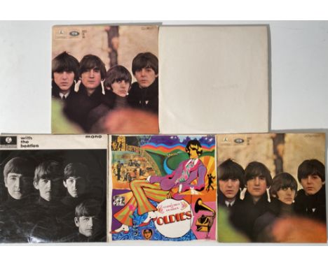 THE BEATLES - UK LPs. Smart pack of 5 x clean UK LP releases. Titles are The White Album (stereo PCS 7067/8, side opening no 