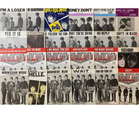 BEATLES SHEET MUSIC. A collection of 35 pieces of original sheet music ranging from Beatles For Sale to Revolver, to include: