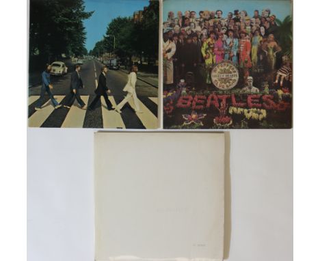 THE BEATLES - EARLY/ORIGINAL STEREO PRESSING LPs. Fab clean selection of 3 x early/original UK pressing LPs. Titles are White