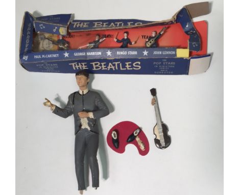 BEATLES 1960S FIGURES. Beatles collectables to include: boxed 'The Pop Stars in Miniature' set by Subbuteo, in original box, 