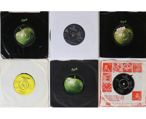 THE BEATLES &amp; RELATED - 7" (WITH DEMOS). Finely tuned selection of 6 x UK 7" including demos and scarce stock Apple relea