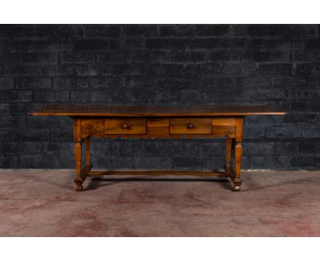 Full title: A South German walnut refectory table, 18th C.Description:H 83 x L 258,5 x D 85 cmAbout this sale: Paul De Grande