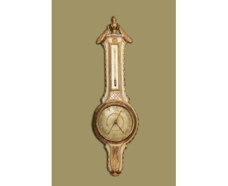Full title: A French polychrome wooden barometer, ca. 1800Description:H 106 cmAbout this sale: Paul De Grande is one of the m