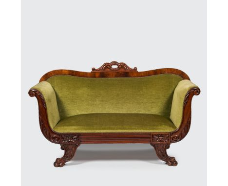 Full title: A German Biedermeier sofa, 19th C.Description:H 100,5 x L 171 x D 62,5 cm