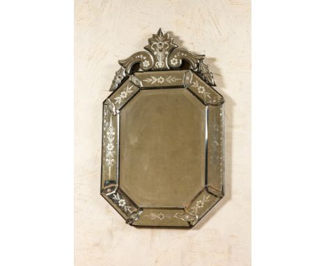 Full title: A Venetian etched glass mirror, 20th C.Description:91 x 57 cmAbout this sale: Paul De Grande is one of the major 