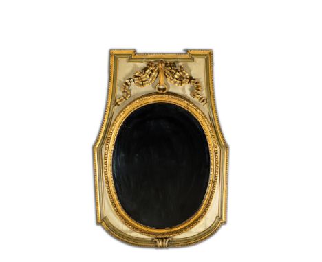 Full title: A French neoclassical polychrome and gilt wooden mirror, 19th C.Description:168,5 x 115 cmAbout this sale: Paul D