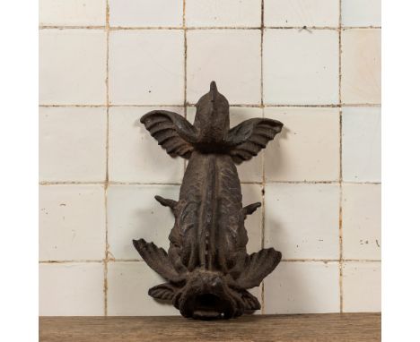 Full title: A cast iron dolphin-shaped fountain ornament, 19th C.Description:H 38,5 cmAbout this sale: Paul De Grande is one 