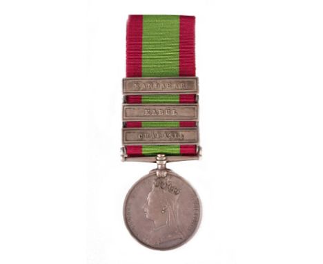 A Very Rare Majuba Hill Casualty Afghanistan Medal to Private David Falconer of the 92nd Gordon Highlanders (B/27 Pte. D. Fal