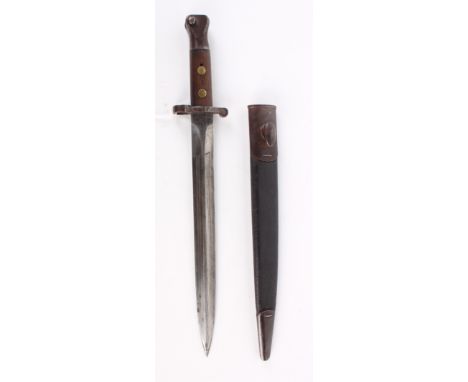 An 1888 Pattern Lee-Metford Mark I Type II Bayonet by Wilkinson of standard production specification bearing the makers name 