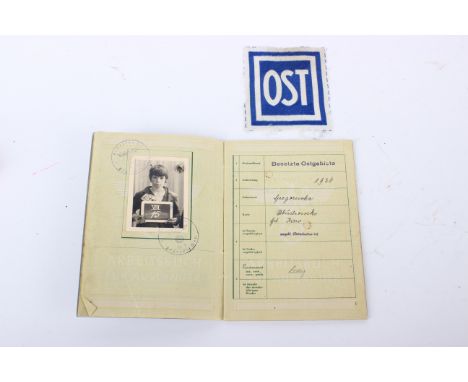 A Second World War German Deutsches Reich Arbeitsbuch Fur Auslander ‘Anna Schirnaklejerva’ born Kiev, Ukraine 1926, dated May
