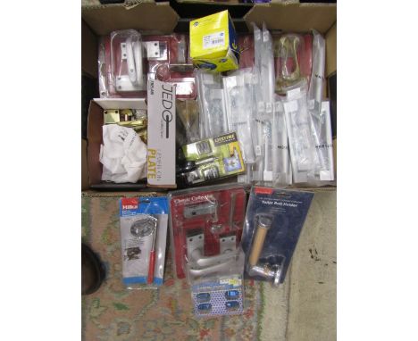Various door/window furniture and sundry tools