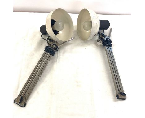2 Vintage angle poise lamps 