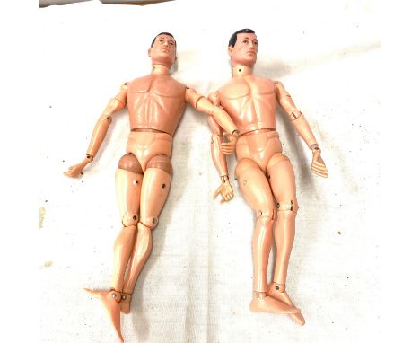 2 Vintage palitoy action man, one made in Canada G.I Joe 