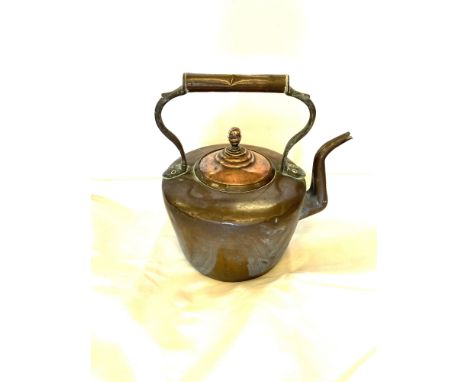 Vintage copper kettle, height 13" 