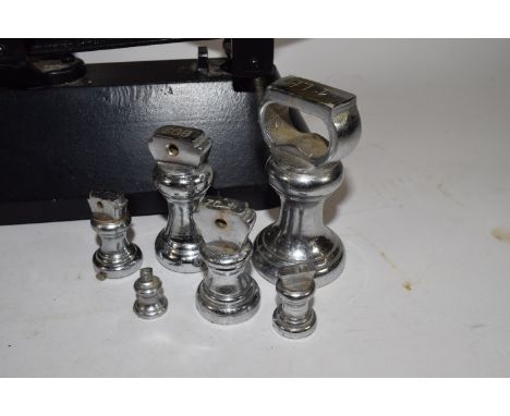 PAIR OF METAL SCALES