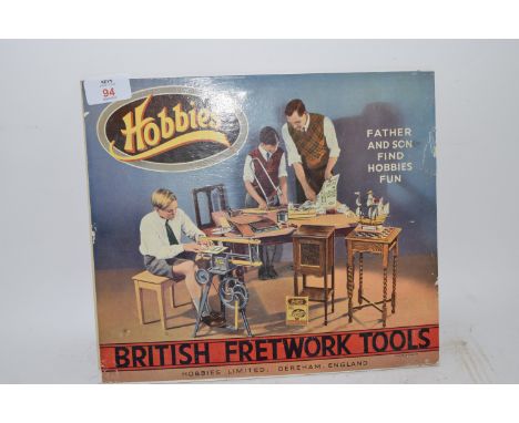 CARDBOARD ADVERTISING FOR BRITISH FRETWORK TOOLS