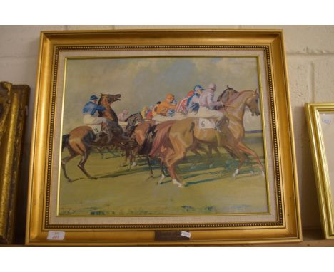 PRINT AFTER MUNNINGS "UNDER STARTERS ORDERS"